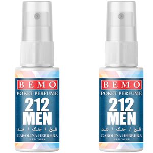 عطر جیبی مردانه بمو مدل 212 حجم 20 میلی لیتر بسته 2 عددی